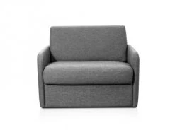 Usinestreet Fauteuils Fauteuil Convertible Express En Tissu Gris Foncé - Couchage 70x190