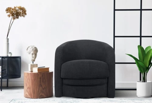 Fauteuil crapaud 1 place en tissu bleu marine DIVA SALON Fauteuils Fauteuil Crapaud 1 Place En Tissu Bleu Marine -Magasin De Chaises fauteuil crapaud 1 place en tissu bleu marine 2