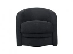 DIVA SALON Fauteuils Fauteuil Crapaud 1 Place En Tissu Bleu Marine