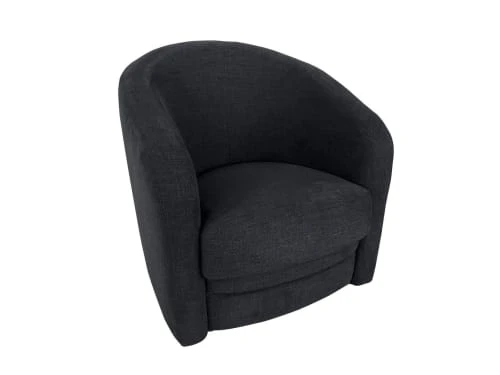 Fauteuil crapaud 1 place en tissu bleu marine DIVA SALON Fauteuils Fauteuil Crapaud 1 Place En Tissu Bleu Marine -Magasin De Chaises fauteuil crapaud 1 place en tissu bleu marine 3