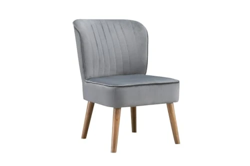 Fauteuil crapaud en velours 1 place gris Baita Fauteuils Fauteuil Crapaud En Velours 1 Place Gris -Magasin De Chaises fauteuil crapaud en velours 1 place gris 2