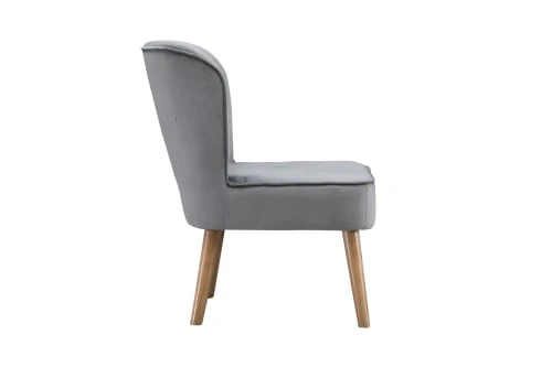 Fauteuil crapaud en velours 1 place gris Baita Fauteuils Fauteuil Crapaud En Velours 1 Place Gris -Magasin De Chaises fauteuil crapaud en velours 1 place gris 3