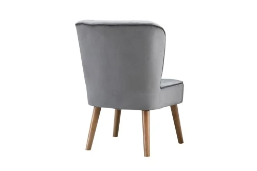 Fauteuil crapaud en velours 1 place gris Baita Fauteuils Fauteuil Crapaud En Velours 1 Place Gris -Magasin De Chaises fauteuil crapaud en velours 1 place gris 4