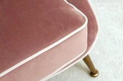 PIB Fauteuils Fauteuil Crapaud En Velours Rose -Magasin De Chaises fauteuil crapaud en velours rose 2