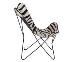 Meubles & Design Fauteuils Fauteuil Cuir Papillon Motifs Zébrés 2 Meubles & Design Fauteuils Fauteuil Cuir Papillon Motifs Zébrés -Magasin De Chaises fauteuil cuir papillon motifs zebres 2