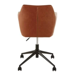 Maisons Du Monde Chaises De Bureau Fauteuil De Bureau En Textile Enduit Marron Vieilli -Magasin De Chaises fauteuil de bureau en textile enduit marron vieilli 1000 3 37 165923 7