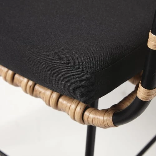 Maisons Du Monde Fauteuils De Jardin Fauteuil De Jardin En Résine Imitation Rotin Et Toile Noire 3 Maisons Du Monde Fauteuils De Jardin Fauteuil De Jardin En Résine Imitation Rotin Et Toile Noire – Image 3