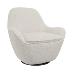 Drawer Fauteuils Fauteuil Design En Tissu Bouclette Beige