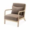 Alice's Garden Fauteuils Fauteuil Design Marron En Bois Et Tissu