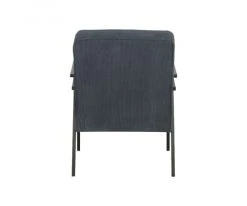 Woood Fauteuils Fauteuil Design Scandinave Accoudoirs Bois Bleu Ocean -Magasin De Chaises fauteuil design scandinave accoudoirs bois bleu ocean 3