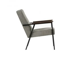 Woood Fauteuils Fauteuil Design Scandinave Accoudoirs Bois Craie -Magasin De Chaises fauteuil design scandinave accoudoirs bois craie 2