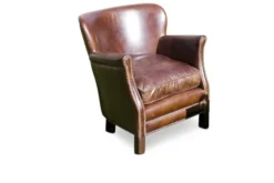 PIB Fauteuils Fauteuil Du Professeur En Cuir Marron