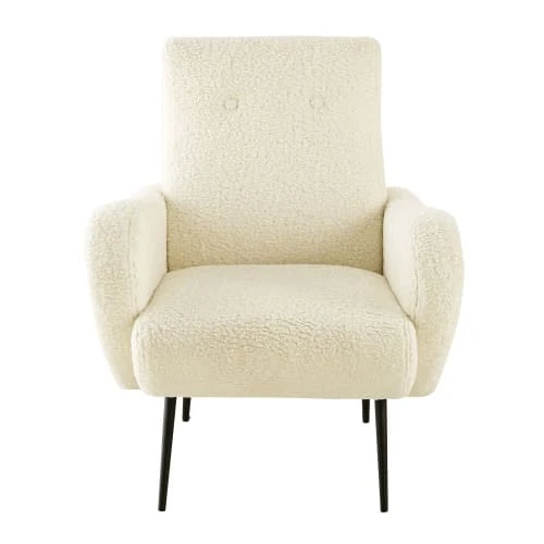 Maisons Du Monde Fauteuils Fauteuil Effet Peau De Mouton 2 Maisons Du Monde Fauteuils Fauteuil Effet Peau De Mouton – Image 2