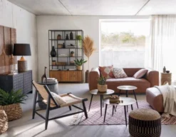 Maisons Du Monde Fauteuils Fauteuil En Bois De Manguier Noir Et Sisal -Magasin De Chaises fauteuil en bois de manguier noir et sisal 1000 2 2 225830 5