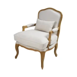 Maisons Du Monde Fauteuils Fauteuil En Coton Coloris Lin Et Chêne