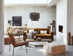 Maisons Du Monde Fauteuils Fauteuil En Cuir De Vachette Marron Vieilli -Magasin De Chaises fauteuil en cuir de vachette marron vieilli 1000 13 22 166154 22