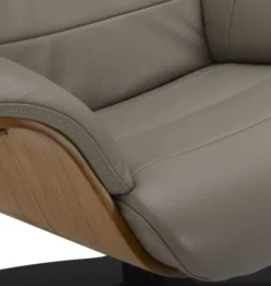 My New Design Fauteuils Fauteuil En Cuir Et Bois Chêne Naturel - Cuir Taupe 2 My New Design Fauteuils Fauteuil En Cuir Et Bois Chêne Naturel - Cuir Taupe -Magasin De Chaises fauteuil en cuir et bois chene naturel cuir taupe 2