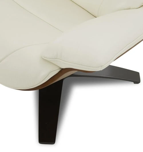 Fauteuil en cuir et chêne Naturel - Cuir Blanc My New Design Fauteuils Fauteuil En Cuir Et Chêne Naturel - Cuir Blanc -Magasin De Chaises fauteuil en cuir et chene naturel cuir blanc 2