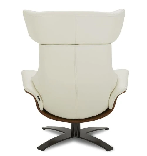 Fauteuil en cuir et chêne Naturel - Cuir Blanc My New Design Fauteuils Fauteuil En Cuir Et Chêne Naturel - Cuir Blanc -Magasin De Chaises fauteuil en cuir et chene naturel cuir blanc 5