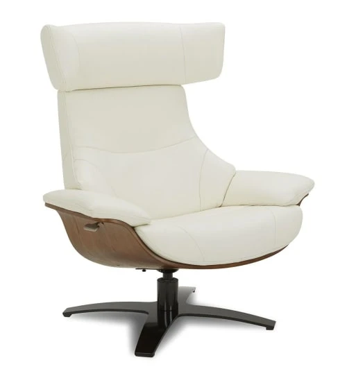 Fauteuil en cuir et chêne Naturel - Cuir Blanc My New Design Fauteuils Fauteuil En Cuir Et Chêne Naturel - Cuir Blanc -Magasin De Chaises fauteuil en cuir et chene naturel cuir blanc
