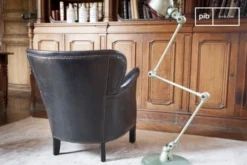 PIB Fauteuils Fauteuil En Cuir Marron -Magasin De Chaises fauteuil en cuir marron 5