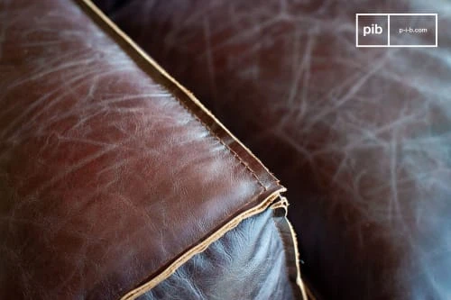 Fauteuil en cuir pleine fleur rouge marsala PIB Fauteuils Fauteuil En Cuir Pleine Fleur Rouge Marsala -Magasin De Chaises fauteuil en cuir pleine fleur rouge marsala 5