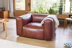 PIB Fauteuils Fauteuil En Cuir Rouge -Magasin De Chaises fauteuil en cuir rouge 2