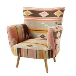 Maisons Du Monde Fauteuils Fauteuil En Kilim Multicolore