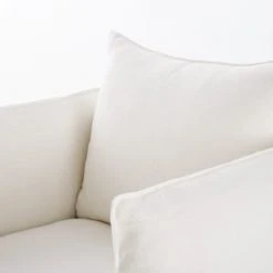 Maisons Du Monde Fauteuils Fauteuil En Lin Froissé Blanc -Magasin De Chaises fauteuil en lin froisse blanc 1000 0 29 201093 3