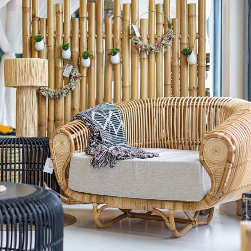 Fauteuil en rotin naturel HYDILE Fauteuils Fauteuil En Rotin Naturel -Magasin De Chaises fauteuil en rotin naturel 1