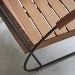 Tikamoon Fauteuils Fauteuil En Teck Massif -Magasin De Chaises fauteuil en teck massif 7