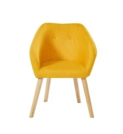 Baita Fauteuils Fauteuil En Tissu 1 Place Jaune -Magasin De Chaises fauteuil en tissu 1 place jaune 9