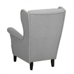 Beliani Fauteuils Fauteuil En Tissu Gris -Magasin De Chaises fauteuil en tissu gris 10