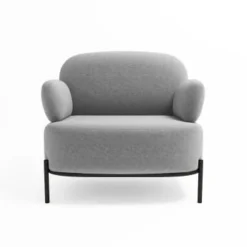 Potiron Paris Fauteuils Fauteuil En Tissu Gris Foncé -Magasin De Chaises fauteuil en tissu gris fonce 5
