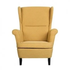 Beliani Fauteuils Fauteuil En Tissu Jaune -Magasin De Chaises fauteuil en tissu jaune 14