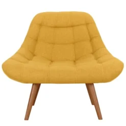 Rendez Vous Déco Fauteuils Fauteuil En Tissu Jaune