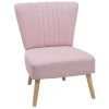 Beliani Fauteuils Fauteuil En Tissu Rose