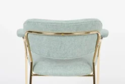 White Label Fauteuils Fauteuil En Tissu Vert Clair -Magasin De Chaises fauteuil en tissu vert clair 4