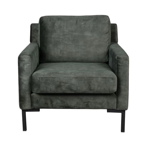 Fauteuil en tissu vert kaki Dutchbone Fauteuils Fauteuil En Tissu Vert Kaki -Magasin De Chaises fauteuil en tissu vert kaki