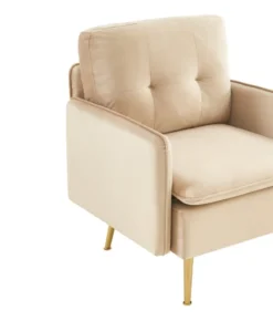 Baita Fauteuils Fauteuil En Velours 1 Place Beige 4 Baita Fauteuils Fauteuil En Velours 1 Place Beige -Magasin De Chaises fauteuil en velours 1 place beige 4