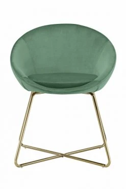 Baita Fauteuils Fauteuil En Velours 1 Place Vert -Magasin De Chaises fauteuil en velours 1 place vert 2