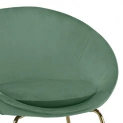 Baita Fauteuils Fauteuil En Velours 1 Place Vert -Magasin De Chaises fauteuil en velours 1 place vert 4