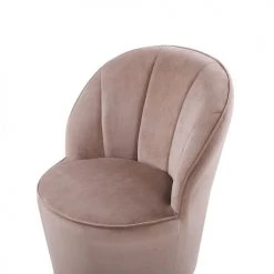Beliani Fauteuils Fauteuil En Velours Beige -Magasin De Chaises fauteuil en velours beige 10