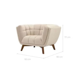 Rendez Vous Déco Fauteuils Fauteuil En Velours Beige 2 Rendez Vous Déco Fauteuils Fauteuil En Velours Beige -Magasin De Chaises fauteuil en velours beige 2