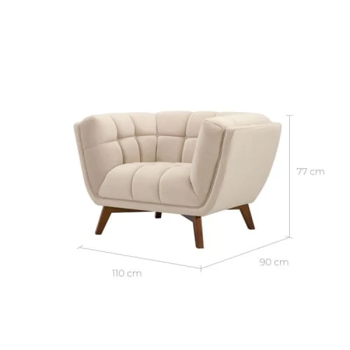 Fauteuil en velours beige Rendez Vous Déco Fauteuils Fauteuil En Velours Beige -Magasin De Chaises fauteuil en velours beige 2