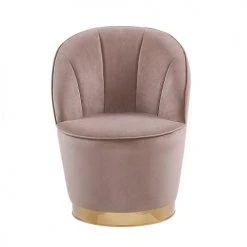 Beliani Fauteuils Fauteuil En Velours Beige -Magasin De Chaises fauteuil en velours beige 8