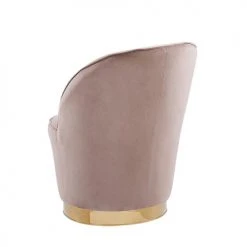 Beliani Fauteuils Fauteuil En Velours Beige -Magasin De Chaises fauteuil en velours beige 9