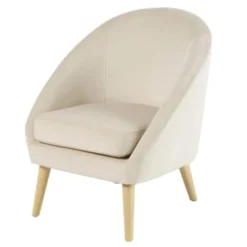 Maisons Du Monde Fauteuils Fauteuil Vintage En Velours Ocre -Magasin De Chaises fauteuil en velours beige suzie 1000 13 0 185976 1 1