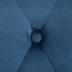 Beliani Fauteuils Fauteuil En Velours Bleu Foncé -Magasin De Chaises fauteuil en velours bleu fonce 4