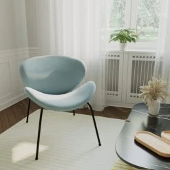 Potiron Paris Fauteuils Fauteuil En Velours Bleu Perle 5 Potiron Paris Fauteuils Fauteuil En Velours Bleu Perle -Magasin De Chaises fauteuil en velours bleu perle 5